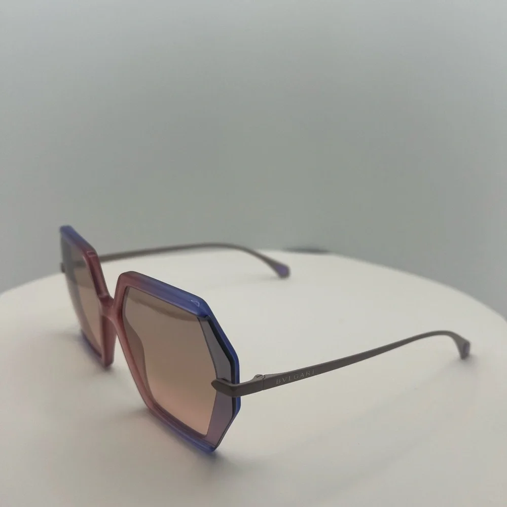 Bulgari Women's Sunglasses in Pink and Purple - Picture 2 of 6